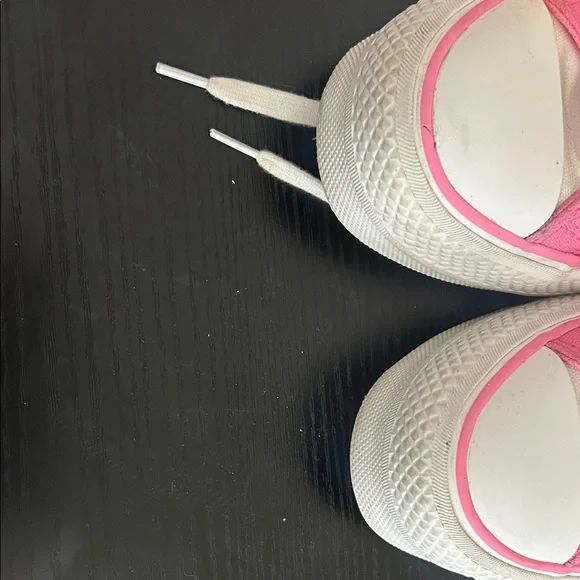 Converse Pink and White High-Top Sneakers - Picture 7 of 7